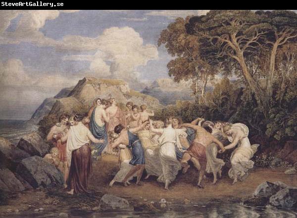 Joshua Cristall Nymphs and shepherds dancing (mk47)